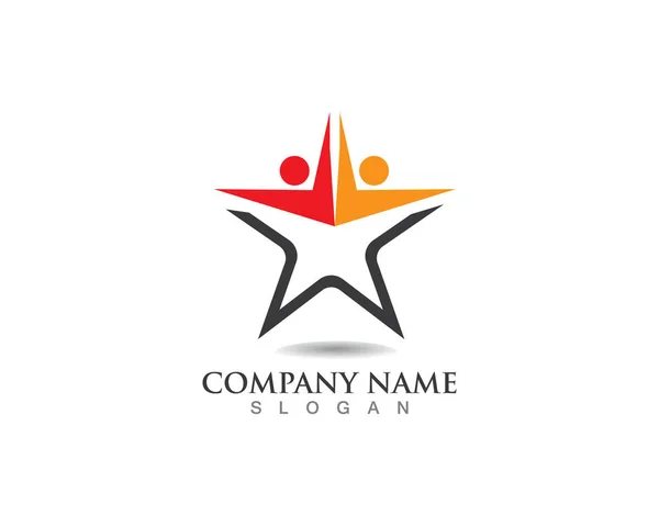 Illustrazione Dell Icona Vettoriale Del Modello Star Logo Desig — Vettoriale Stock