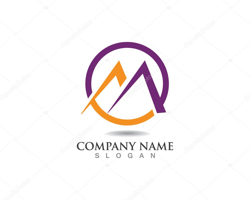 Mountain nature landscape  logo and symbols  icons templat