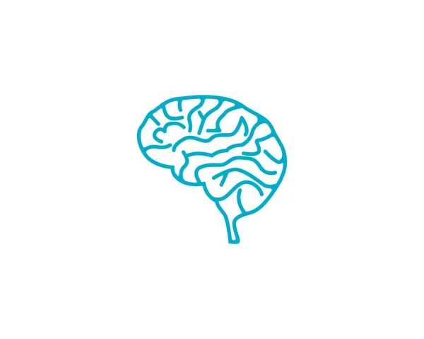 Mozku Ikony Logo Šablonu Symboly — Stockový vektor