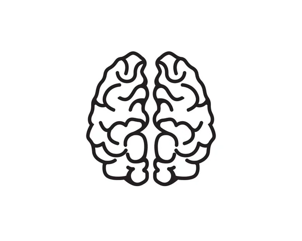 Mozku Ikony Logo Šablonu Symboly — Stockový vektor