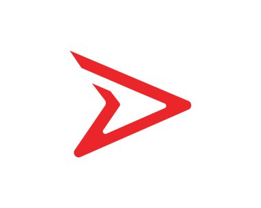 R harfi daha hızlı Logo şablonu vektör simge illüstrasyon desig