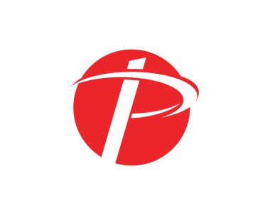 P logo iş kurumsal tasarım vecto