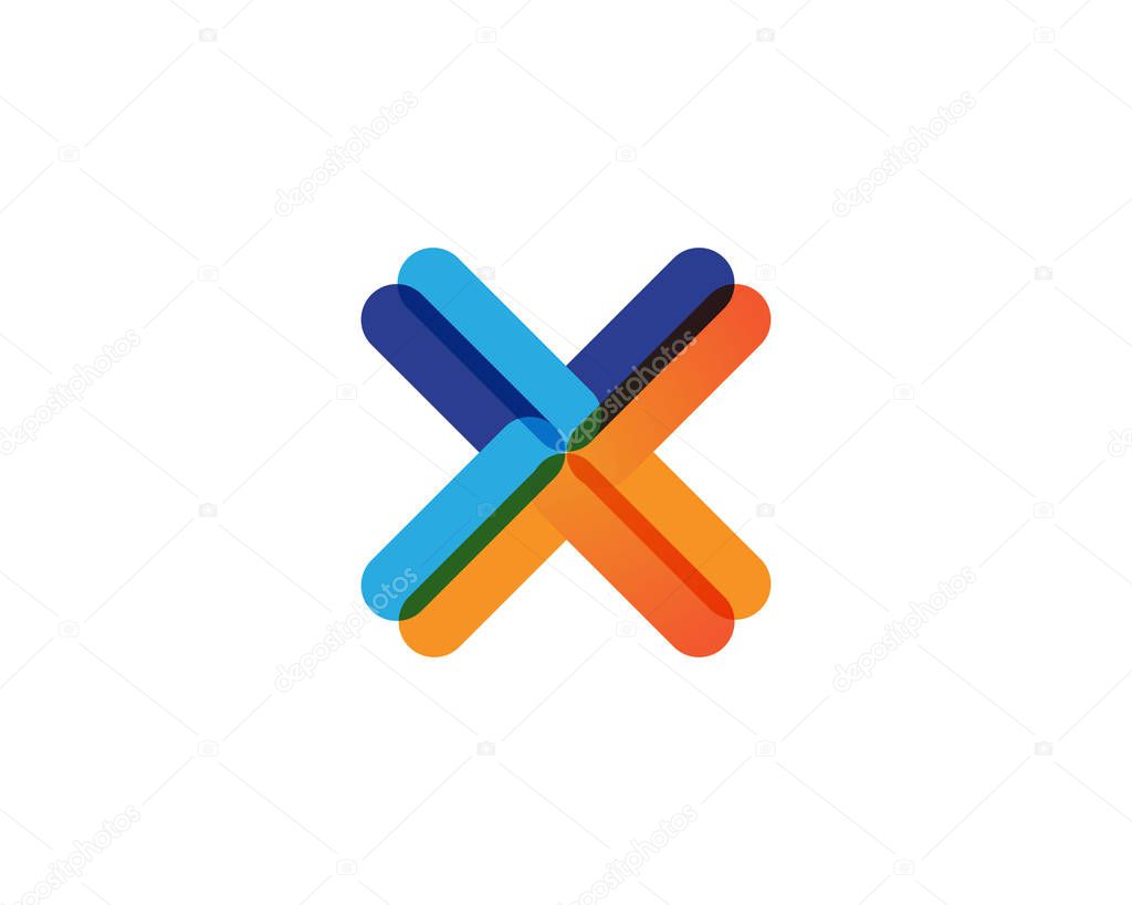 X Logo Template vector icon desig
