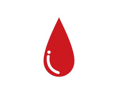 Kan vektör simgeler logo şablonu