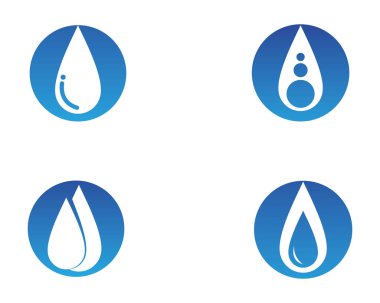 Su doğa logo ve sembolleri şablon simgeler ap