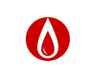 Kan vektör simgeler logo şablonu