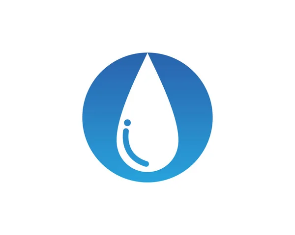 Wasser Natur Logo Und Symbole Vorlage Symbole — Stockvektor