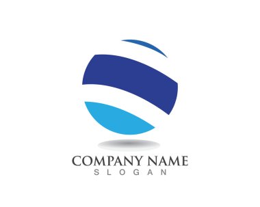 Finans logo daire vektör şablonu