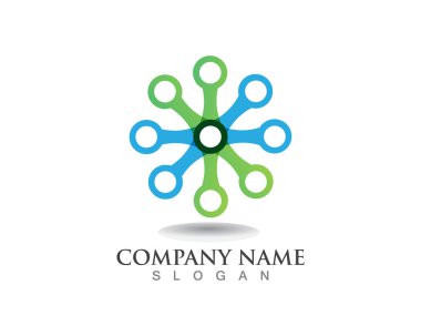 girdap daire logo ve sembolleri şablonu 