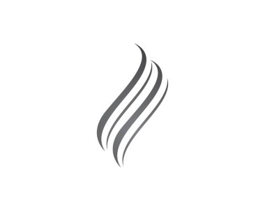 Saç vektör simge logo şablonu