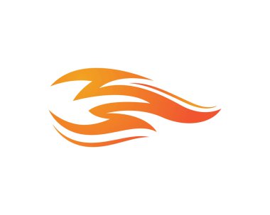  Yangın vektör simge logosu 