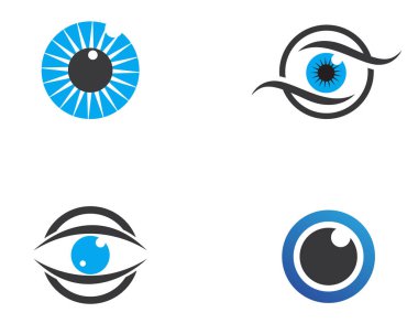 Göz Bakımı vektör logosu tasarımı