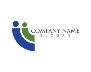 Evlat edinme ve toplum bakım Logo şablon simgesi