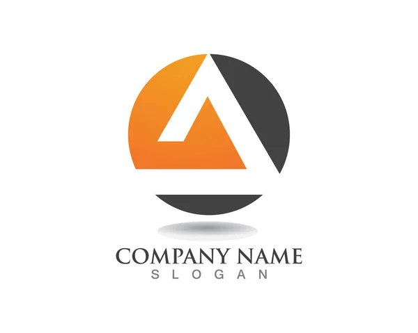 Pyramid Logotyp Symbol Business Abstrakt Designmall — Stock vektor