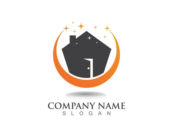 Real Estate Property Construction Logo Business Corporate Sign — Stock Vector