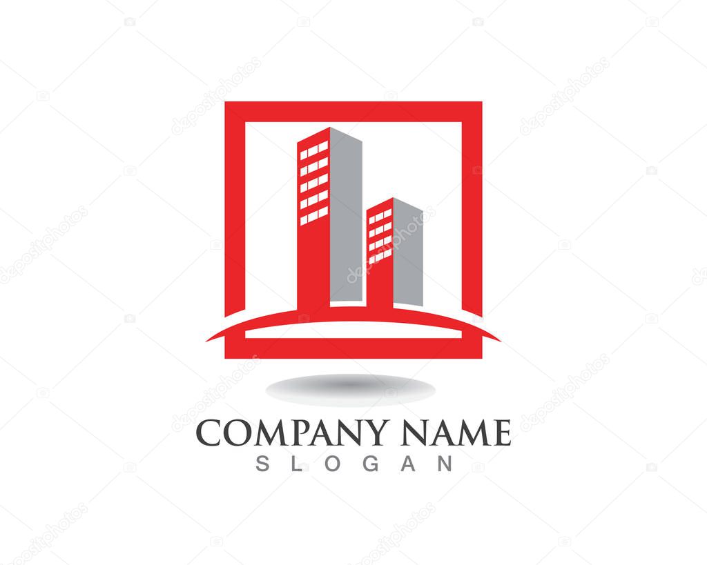 Apartment  Property and Construction Logo design for business corporate sig