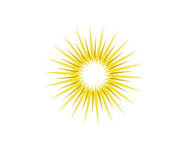 güneş halat logo simge şablonu