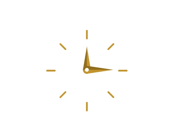 Logotipo Relógio Negócios Ícone Modelo — Vetor de Stock