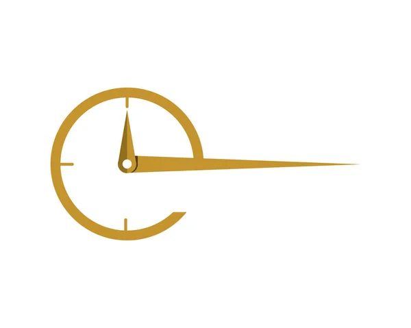 Biznes Ikona Szablon Logo Zegar — Wektor stockowy