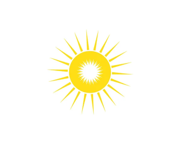 Sol Ilustración Logotipo Icono Plantilla — Archivo Imágenes Vectoriales