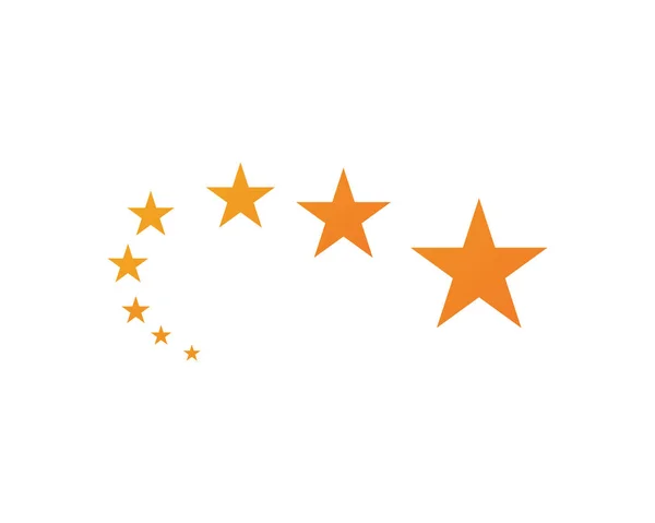 Estrella Logotipo Plantilla Icono Ilustración Desig — Vector de stock