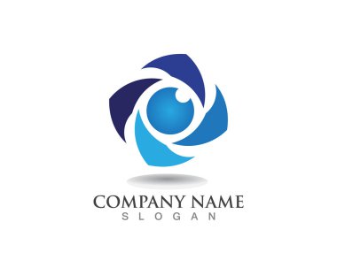 Göz bakımı ve sembolleri şablon vektör simgeler ap