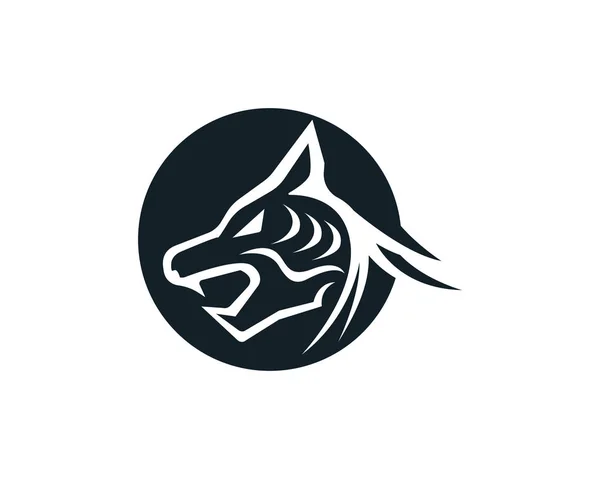 Tiger Cabeça Logotipo Mascote Fundo Branco — Vetor de Stock