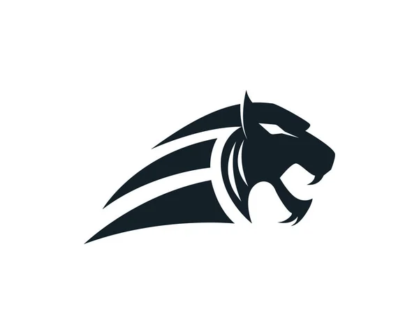 Tiger Cabeça Logotipo Mascote Fundo Branco — Vetor de Stock