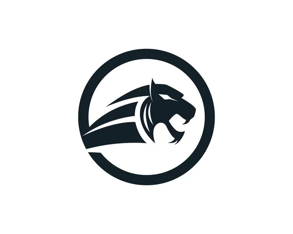 Tigre Cabeza Logo Mascota Blanco Fondo — Vector de stock