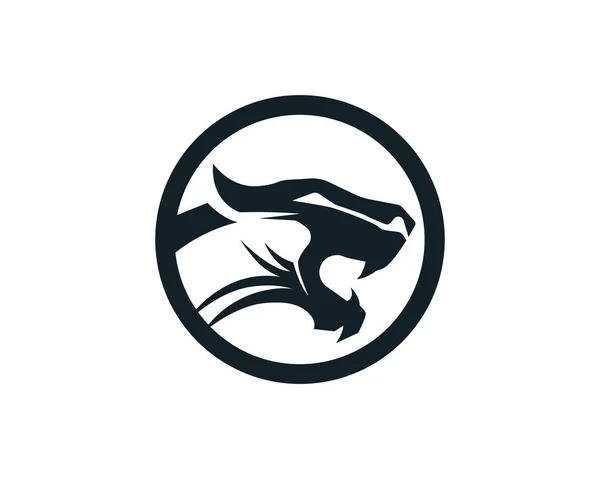 Tigre Cabeza Logo Mascota Blanco Fondo — Vector de stock