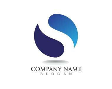 Su s logo ve şablon vektör simgesi