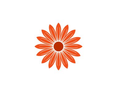 Yasemin çiçeği simgesi illüstrasyon tasarım logo şablonu