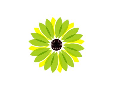 Yasemin çiçeği simgesi illüstrasyon tasarım logo şablonu