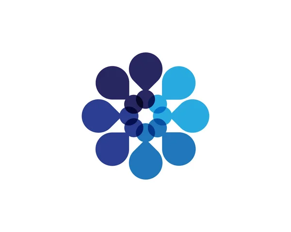 Jasmine Flower Icon Illustration Design Logo Template — Stock Vector