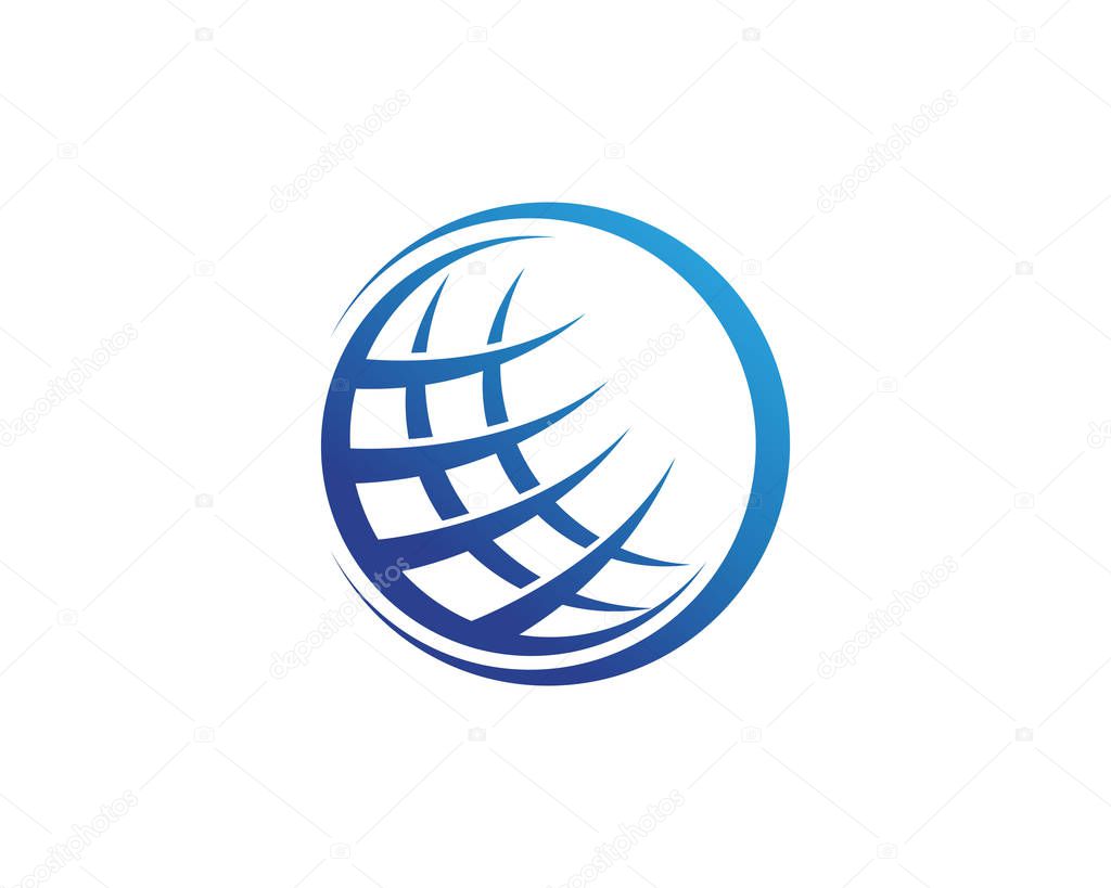 Wire World Logo Template vector illustration