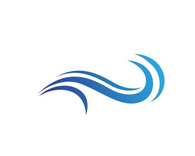 Dalga su vektör çizim tasarım şablonu