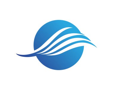 Dalga su vektör çizim tasarım şablonu