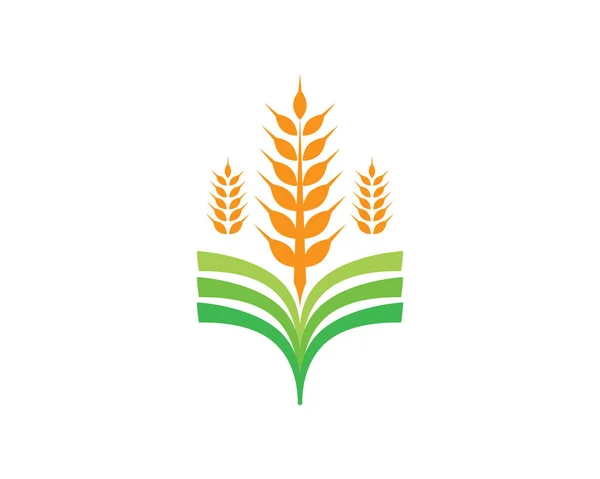 Agricultura Negocio Logo Único Vector Verde Imagen — Archivo Imágenes Vectoriales