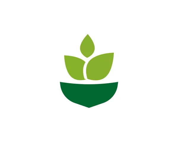Zemědělské Obchodní Loga Jedinečné Zelené Vektorový Obrázek — Stockový vektor