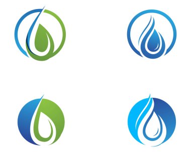 Su damla vektör simge kalıp