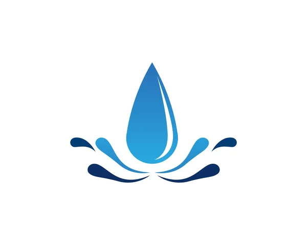 Vorlage Für Wassertropfen Vektor Symbole — Stockvektor