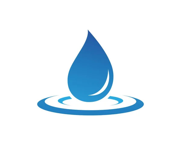 Water Drop Vector Icon Template — Stock Vector