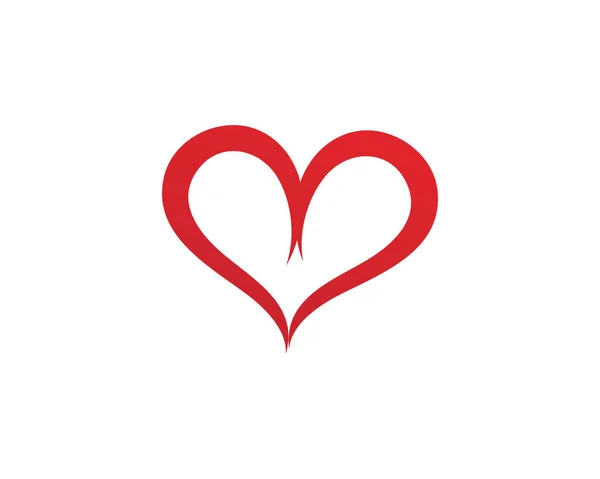 Símbolos Logotipo Amor Ícone Modelo Vetorial — Vetor de Stock
