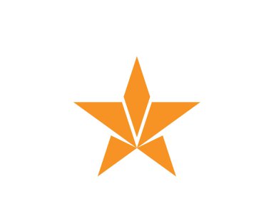 Şablon vektör simge illüstrasyon desig yıldız