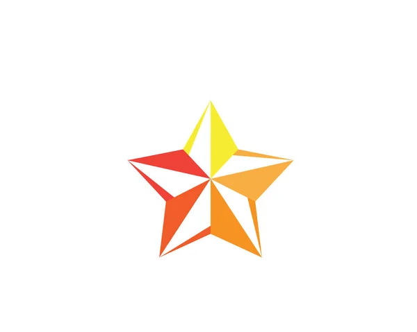 Star Template Vektor Icon Illustration Desig — Stockvektor