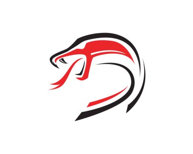 engerek yılanı logo tasarım öğesi tehlike yılan simgesi. Viper sembolü