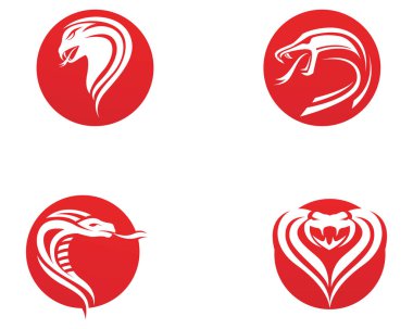 engerek yılanı logo tasarım öğesi tehlike yılan simgesi. Viper sembolü