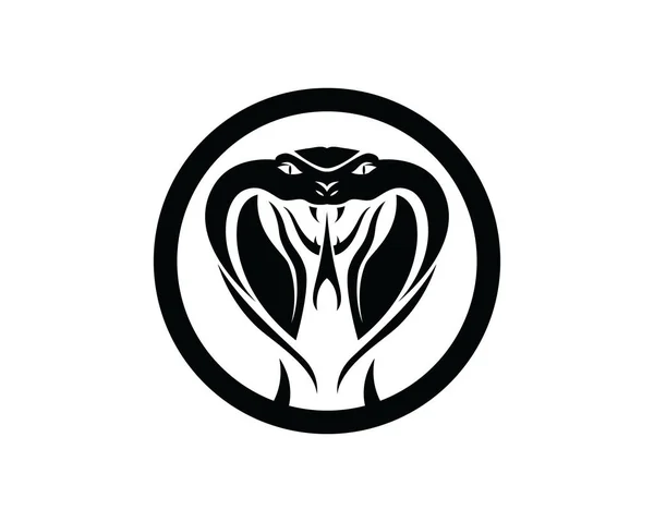 Serpiente Serpiente Logo Diseño Elemento Peligro Serpiente Icono Símbolo Víbora — Vector de stock