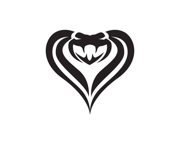 Елемент Дизайну Логотипу Змії Вейпер Небезпечний Значок Змії Символ Вейпера — стоковий вектор