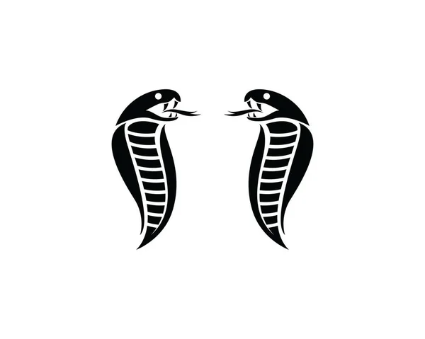 Cobra Diseño Plantilla Logotipo Triángulo Ilustración Vectorial — Archivo Imágenes Vectoriales